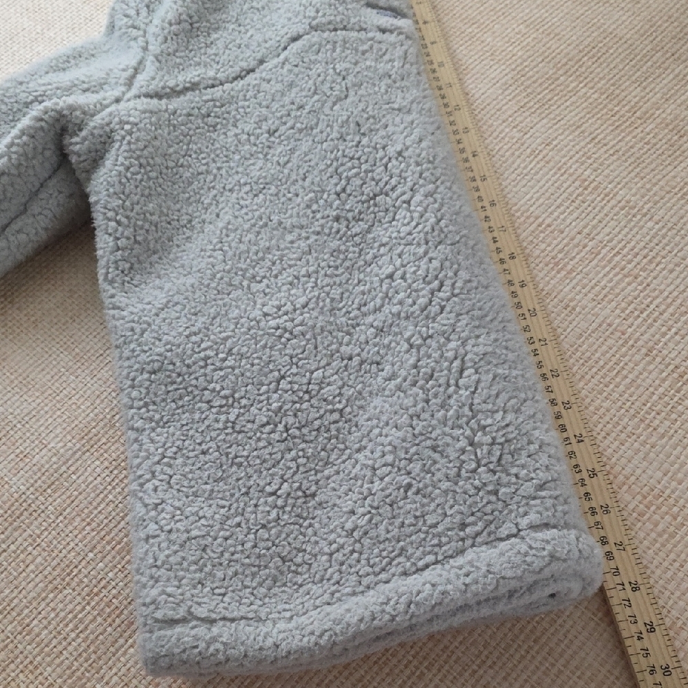 Columbia Sherpa Fleece Jacket Small Gray Full Zip Cozy Plush Women's Outdoor - Picture 5 of 6